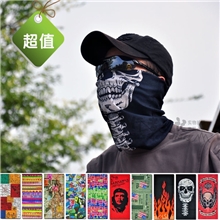 户外野营骑行头巾无缝时尚头巾魔术头巾围脖头套口罩