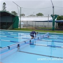 泳池移动浮桥泳池移动墙浮桥泳池分割墙可立躺转换移动墙