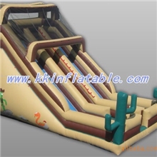 广州厂家专业定做大型充气滑梯\可供多人玩的多个滑道ce认证