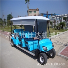 最新时尚款八人座带遮阳帘电动旅游观光车景区接送车代步车