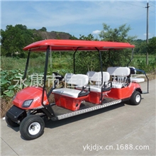 厂家直销四轮8座带遮阳帘电动旅游观光车景区接送车房产看房车