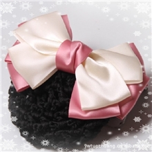 特价韩版新款发饰发夹银行头花护士头花空姐职业头花蝴蝶结发网