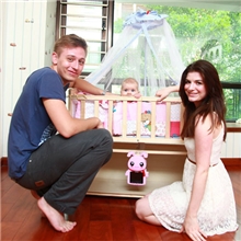 厂家直销批发婴儿电动摇篮摇床bb婴儿床宝宝床童床约翰兔A9