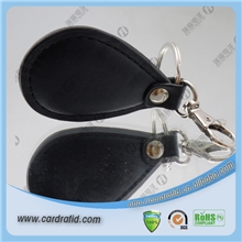 厂家直销智能卡/非接触感应卡/皮质匙扣卡，可丝印图标，瑞福电子