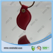 无源感应卡/皮质钥匙扣卡，可丝印图标，瑞福电子RFID量大优惠