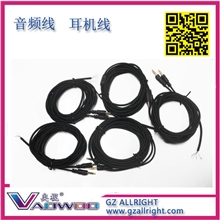 3.5mm音频线一分二编织线+PVC环保线材3米