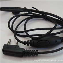 厂家直销粗黑编织线对讲机耳机含线路板