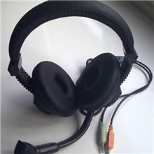 耳机批发高品质语音室教学头戴式立体声有线耳机