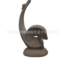 抽象雕刻供应园林小品石景抽象石雕水景花盆小区石雕