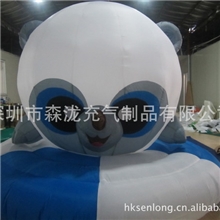 仿真卡通气模充气帽子模型充气气模老虎卡通气模球类气模