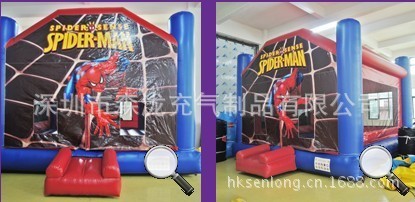 蜘蛛侠充气跳床蜘蛛侠充气城堡蜘蛛侠充气滑梯（欧美标准）