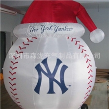 仿真帽子卡通气模老虎卡通充气气模球类卡通气模