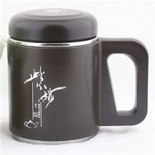 正品高档紫砂办公杯紫砂内胆保温杯礼品杯紫砂杯茶杯水杯特价印字