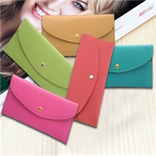 厂家直销韩版钱包按扣糖果色信封长款女士卡包迷你PU包包批发