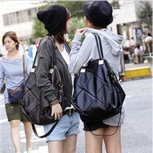 涨价批发新款女包韩版菱格拼接大包包潮包时尚女包单肩斜挎包包