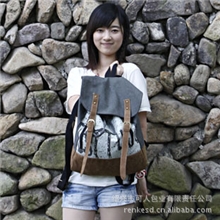 [漾]混批新款韩版帆布女包双肩包时尚休闲包学生背包女包YB10130C