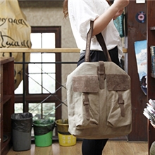 [漾]韩版复古女包春季新款时尚手提斜跨休闲帆布包包批发YB10812L