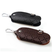 P.Kuone牛皮钥匙包卡包男士商务真皮时尚天赖汽车锁匙包