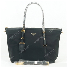 广州厂家批发女包饺子包防水尼龙藏蓝黑色BR4253名牌包包