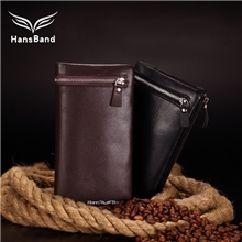汉斯邦德2013新款韩版情侣长款钱包正品钱夹潮情侣牛皮钱夹
