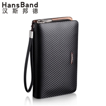 广州精品中高端男士手包真皮男式手拿包商务休闲包包长款钱包批发