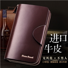 牛皮休闲手抓包男士手包男顶级牛皮男士钱包手包休闲商务手拿包