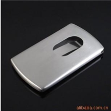 高档金属不锈钢手推出式名片盒名片夹