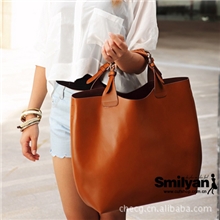 白沟女包批发欧美范新ARA同款仿真皮手提包购物袋大包一件代发