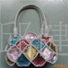 糖果沙滩包手提包手工钩织女包钩王手工包民族特色PU女包支持混批