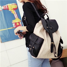 2013新款潮女韩版背包时尚英伦学院风女包学生书包帆布双肩包外贸