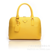 2013新款P家原版十字纹牛皮大号贝壳包小号mini迷你真皮杀手包