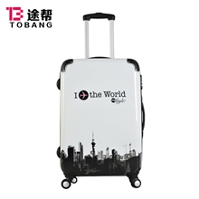 一件批24寸万向轮拉杆箱旅行箱包ABS+PC镜面箱子密码箱LXX065