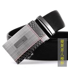 香港啄木鸟高档男士品牌皮带牛皮真皮自动扣男式腰带厂家批发