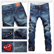 2013春秋款男士牛仔裤韩版直筒爱心男裤子翻边裤脚牛仔批发男