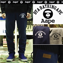 Aape潮牌陈冠希长裤卫裤加厚休闲裤男式棉裤批发