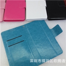 批发万能皮套侧翻万能皮套可支架插卡通用皮套适用3.5寸-5.5寸