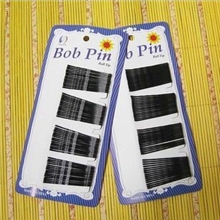 2元店地摊热销黑色钢丝发夹盘发发夹厂家供应