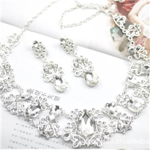 魔镜新娘配饰套装结婚套链新娘项链婚礼两件套新娘饰品0718