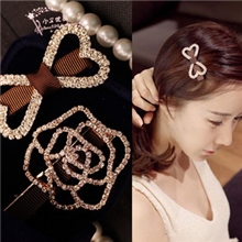 批发韩版发饰发夹蝴蝶结皇冠水钻刘海夹韩国新品边夹发卡发箍