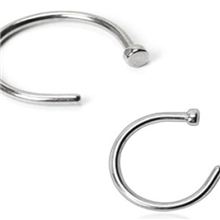 不锈钢半圆鼻环/抗过敏鼻钉