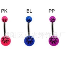 供应亚克力印花脐环