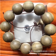 诚品缘极品乌木阴沉木佛珠手珠/2.0cm同料小孔手工金丝楠木手串