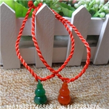 S459手绳批发小赠品本命年手工编织可爱时尚玉葫芦情侣红绳手链