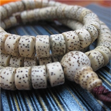 批发：藏式本色原色星月菩提子5*8MM108颗桶珠念珠佛珠手链热销