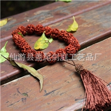 天然金刚菩提子佛珠手提连车挂20mm五瓣念珠批发