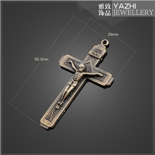 13611【厂家直销】基督教十字架饰品配件十字架配件项链挂件批发