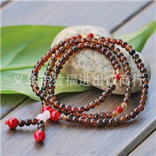 玛瑙108颗佛珠手链4-5mm批发手串混批男女情侣款时尚礼品赠品