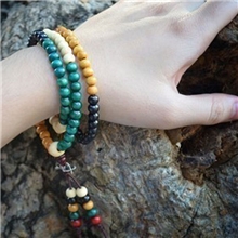 佛珠手链108颗批发6mm五彩色金刚杵摆地摊地摊货礼品赠品