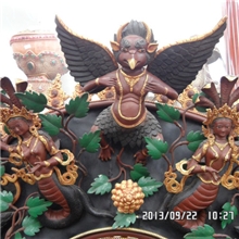 易禅斋1米7紫铜半流金四臂观音佛纯手工制作手工精致厂家批发