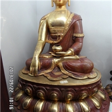 易禅斋50公分紫铜半流金满工释迦摩尼佛纯手工制作手工精致